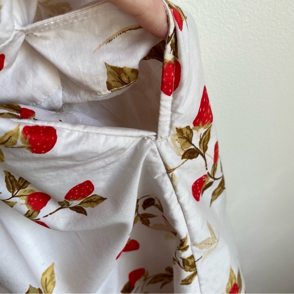 Old Navy Strawberry Puff Sleeve V-Neck Lined Mini Dress Elastic Back Women’s XS - Picture 5 of 11